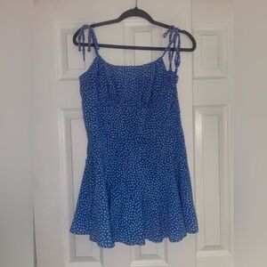 Blue Polka Dot Romper